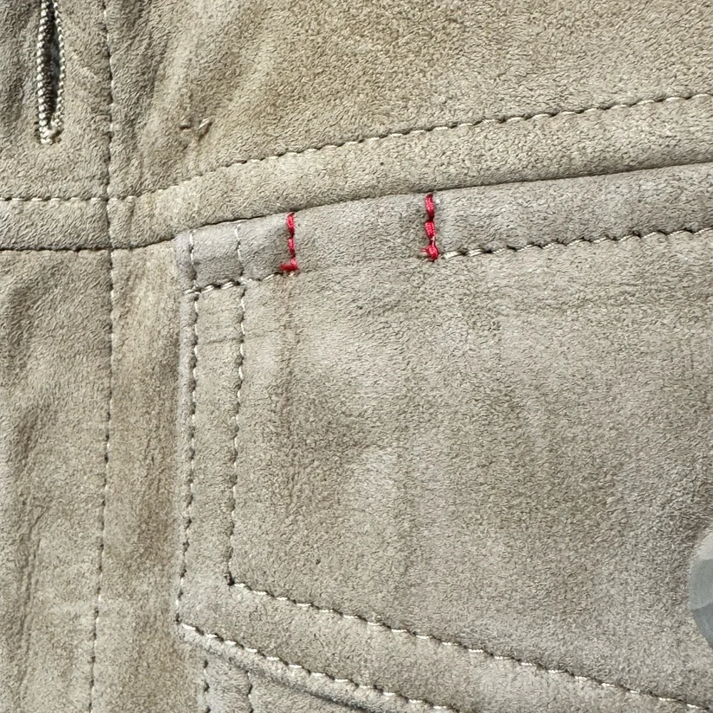 Isaia Suede LeatherJacket in Warm Tan - Picture 3 of 10